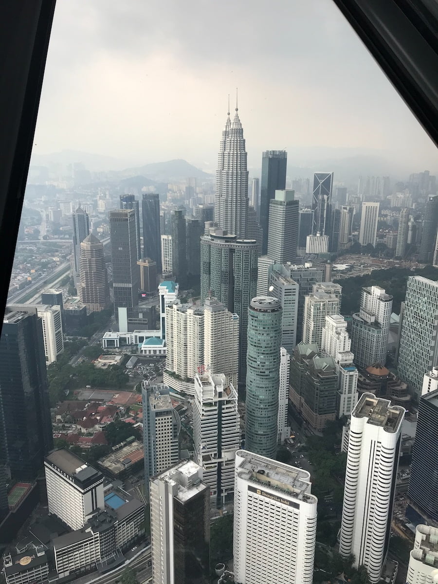 aerial view of city