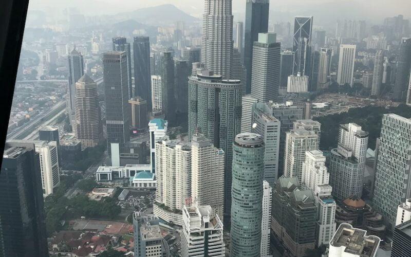 aerial view of city